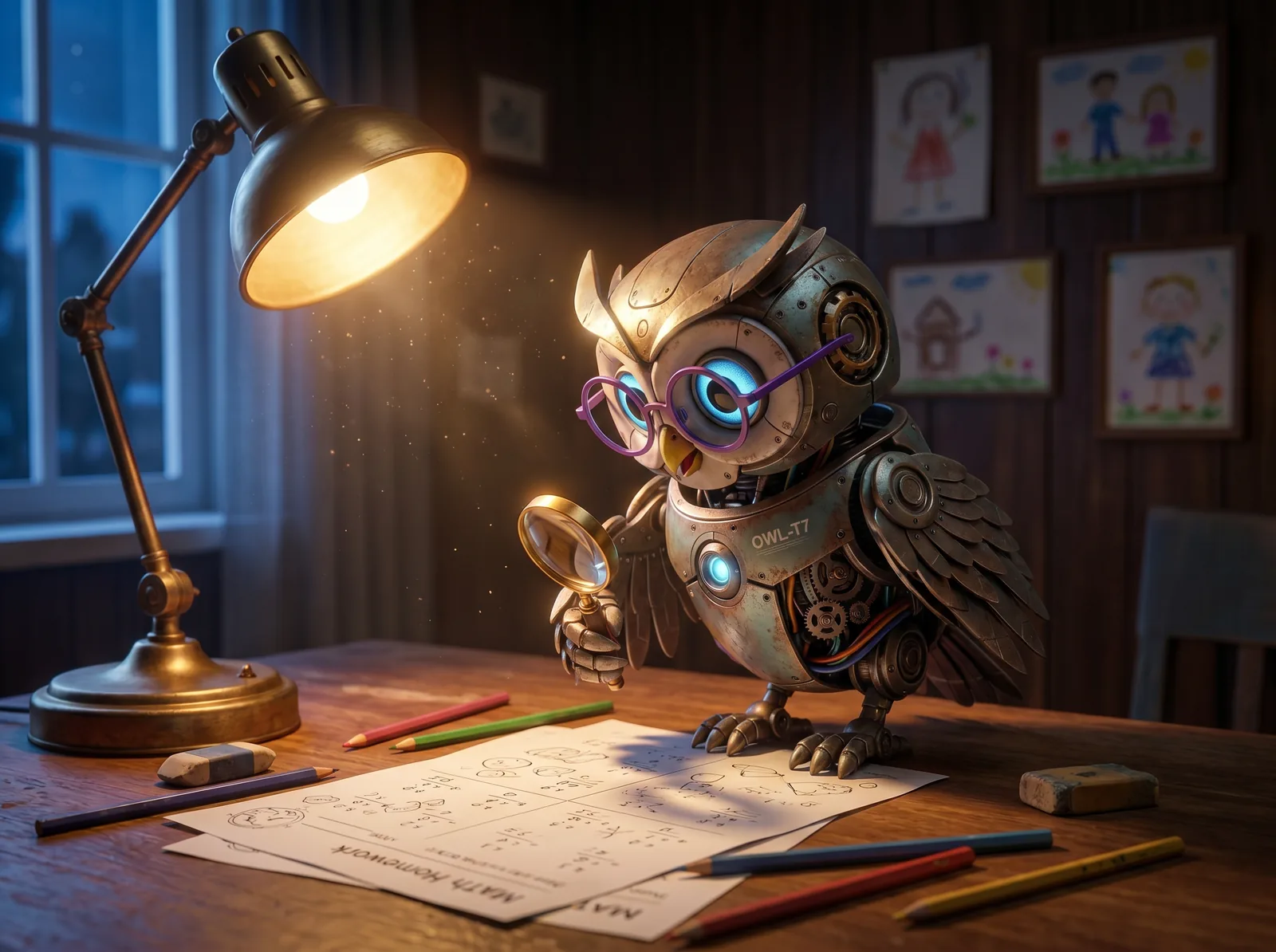 Echo helping with homework